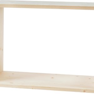 Holz Zollhaus Regal Lotti 40 x 60 x 30 cm, Nature