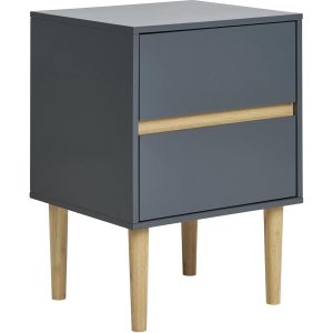 House Nordic Beistelltisch Bisley 40 x 55 cm, Grau